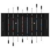 vidaXL Masă de Foosball Stejar Negru 125 x 60,5 x 80 cm Lemn compozit