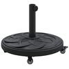 vidaXL Bază pentru umbrelă 15.35 kg Negru Fier Circular