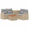vidaXL Set de canapea 6 buc. Beige și gri deschis 55 x 55 x 37 cm