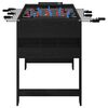 vidaXL Masă de Foosball Stejar Negru 125 x 60,5 x 80 cm Lemn compozit
