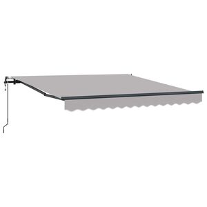 vidaXL Cortina Retractabilă Gri deschis 300 x 250 cm
