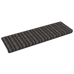 vidaXL Mochete autocolante pentru scară 15 pcs Antracit 65 x 21 x 4 cm