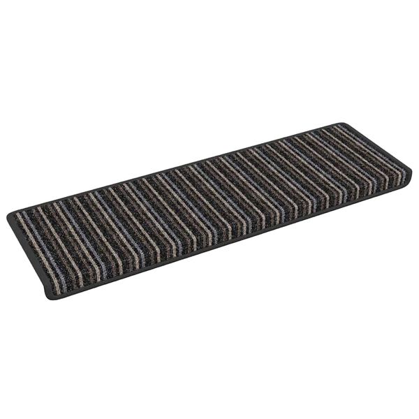 vidaXL Mochete autocolante pentru scară 15 pcs Antracit 65 x 21 x 4 cm