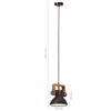 vidaXL Lampă suspendată industrială, negru, 19 cm, 25 W, E27, rotund