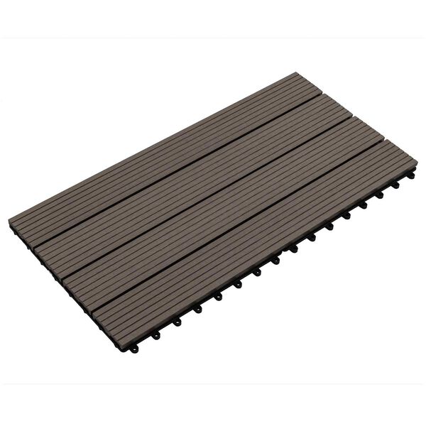 vidaXL Plăci pentru Deck 6 pcs Maro &icirc;nchis 60 x 30 cm Lemn compozit
