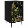 vidaXL Dulap de noapte RHENEN Stejar Negru 36 x 33 x 61 cm