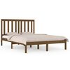 vidaXL Cadru de pat, maro miere, 140x190 cm, lemn masiv de pin