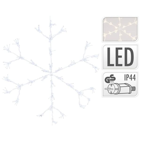 Ambiance Fulg de zăpădă luminos de Crăciun, cu 216 LED-uri, 60 cm