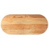 vidaXL Blat de masă maro deschis 140x60x2 cm lemn masiv de stejar oval