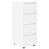 vidaXL Dulap de depozitare Alb 40 x 48 x 105 cm Lemn compozit