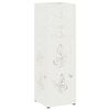 vidaXL Suport pentru umbrele Alb 15,5 x 15,5 x 49 cm Metal