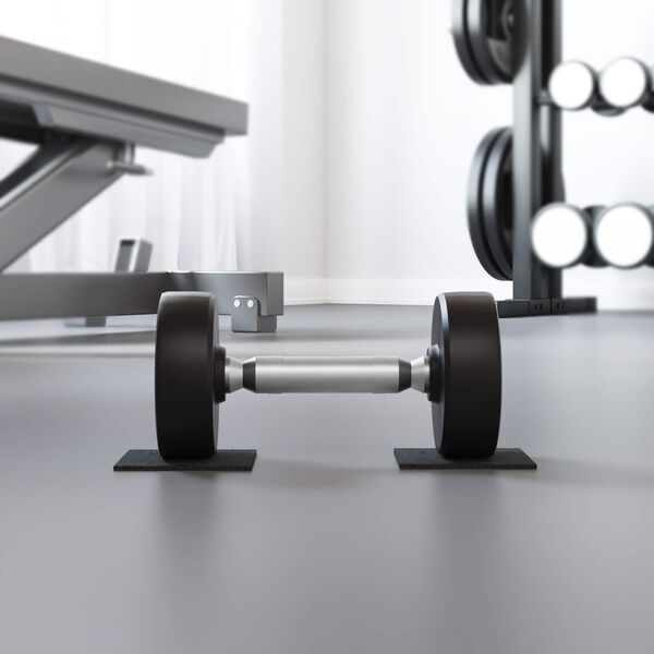 vidaXL Pat din granulate de cauciuc Negru 9 x 9 x 0,3 cm Cauciuc