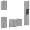 vidaXL Set de dulapuri pentru baie, 4 piese ZWOLLE Sonoma gri