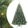 vidaXL Brad de Crăciun artificial cu 300 LED Verde 240 cm PE și PVC