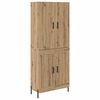 vidaXL Bufet Stejar Artizanal 69,5 x 34 x 180 cm Lemn prelucrat