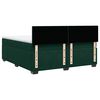 vidaXL Pat box spring cu saltea, verde &icirc;nchis, 200x200 cm, catifea