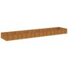 vidaXL Strat &icirc;nălțat de grădină, 482x100x36 cm, oțel corten