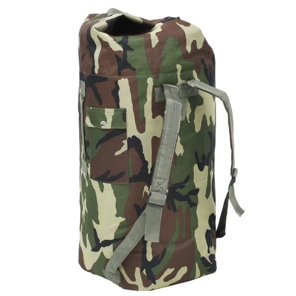 vidaXL Rucsac &icirc;n stil militar, 85 L, camuflaj