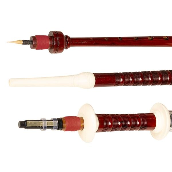 vidaXL Cimpoi scoțian Great Highland, roșu, tartan steward regal