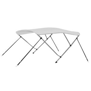 vidaXL Parasolar barcă Bimini cu 3 arcuri, alb, 183x140x137 cm