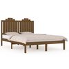 vidaXL Cadru de pat, maro miere, 140x190 cm, lemn masiv de pin