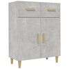 vidaXL Măsuță de cafea, gri beton, 69,5x34x89 cm, lemn prelucrat