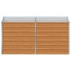 vidaXL Strat înălțat de grădină argintiu 160x80x77 cm oțel galvanizat