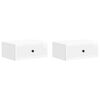 vidaXL Dulap de noapte 2 buc. Alb foarte lucios 49 x 34,5 x 20 cm