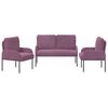 vidaXL Seturi de canapele 3 pcs Violet 115 x 56 x 80 cm placaj