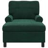 vidaXL șezlong de relaxare Verde închis 91 x 157 x 91 cm Catifea