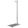 vidaXL Duș de grădină cu bază gri, 220 cm, oțel inoxidabil