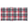 vidaXL Perne cu spătar roșu carouri, 6 buc., 100x50x3cm, textil Oxford