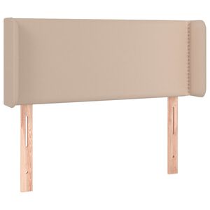 vidaXL Tăblie pat cu aripioare cappuccino 83x16x78/88 cm piele eco