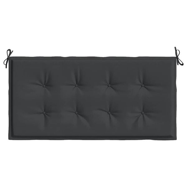 vidaXL Pernă de bancă de grădină, negru, 120x50x4 cm, textil oxford