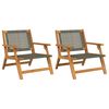 vidaXL Mobilier de grădină 2 pcs Gri 67 x 78 x 73 cm