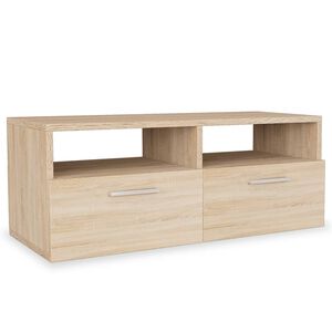 vidaXL Comodă TV, PAL, 95 x 35 x 36 cm, culoarea stejarului
