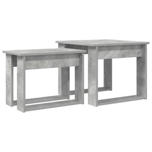vidaXL Set de măsuțe de cafea 2 buc. Gri din beton 50 x 52 x 42 cm