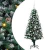 vidaXL Brad de Crăciun artificial Verde 150 cm PVC și Oțel și Plastic
