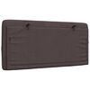 vidaXL Pernă pentru tăblie de pat maro &icirc;nchis, 100 cm, material textil