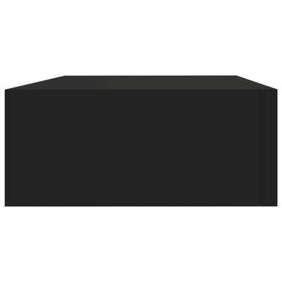 vidaXL Dulap de perete cu sertare, 2 buc., negru, 40x23,5x10 cm, MDF