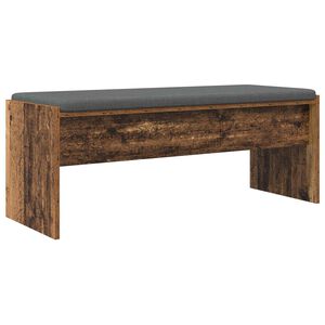 vidaXL Bancă pentru hol cu pernă Lemn vechi 103 x 38 x 40 cm