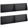 vidaXL Zid de sprijin 4 buc. 80 x 12 x 30 cm Oțel Negru