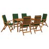 vidaXL Set de dining pentru grădină, 7 piese 6-Locuri natural