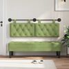 vidaXL Cap de pat suspendat Verde deschis 150 x 55 x 7 cm Catifea