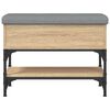 vidaXL Bancă pentru pantofi stejar sonoma 62x32x45 cm lemn prelucrat