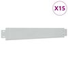 vidaXL Set gard gazon plăci flexibile 15 buc. 100x14 cm oțel zincat