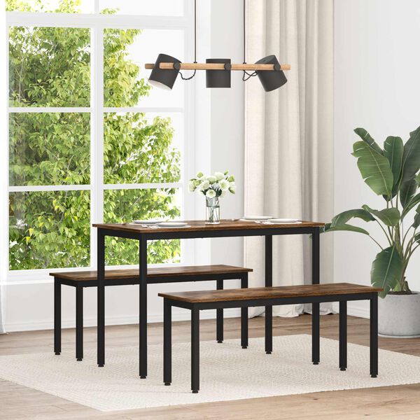 vidaXL Mese de sufragerie METAL