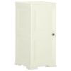 vidaXL Dulap din plastic, 40x43x85,5 cm, vanilla ice, design de lemn