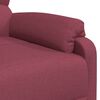 vidaXL Fotoliu de masaj cu ridicare, roșu vin, material textil