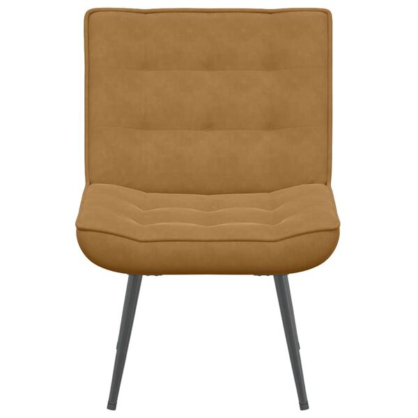 vidaXL Scaun de relaxare maro 64x74x84 cm catifea